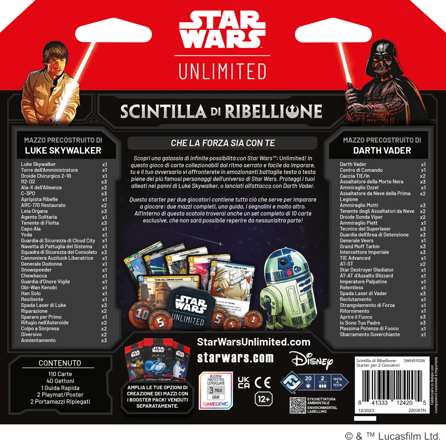 Star Wars: Unlimited – Scintilla di Ribellione Starter Set
