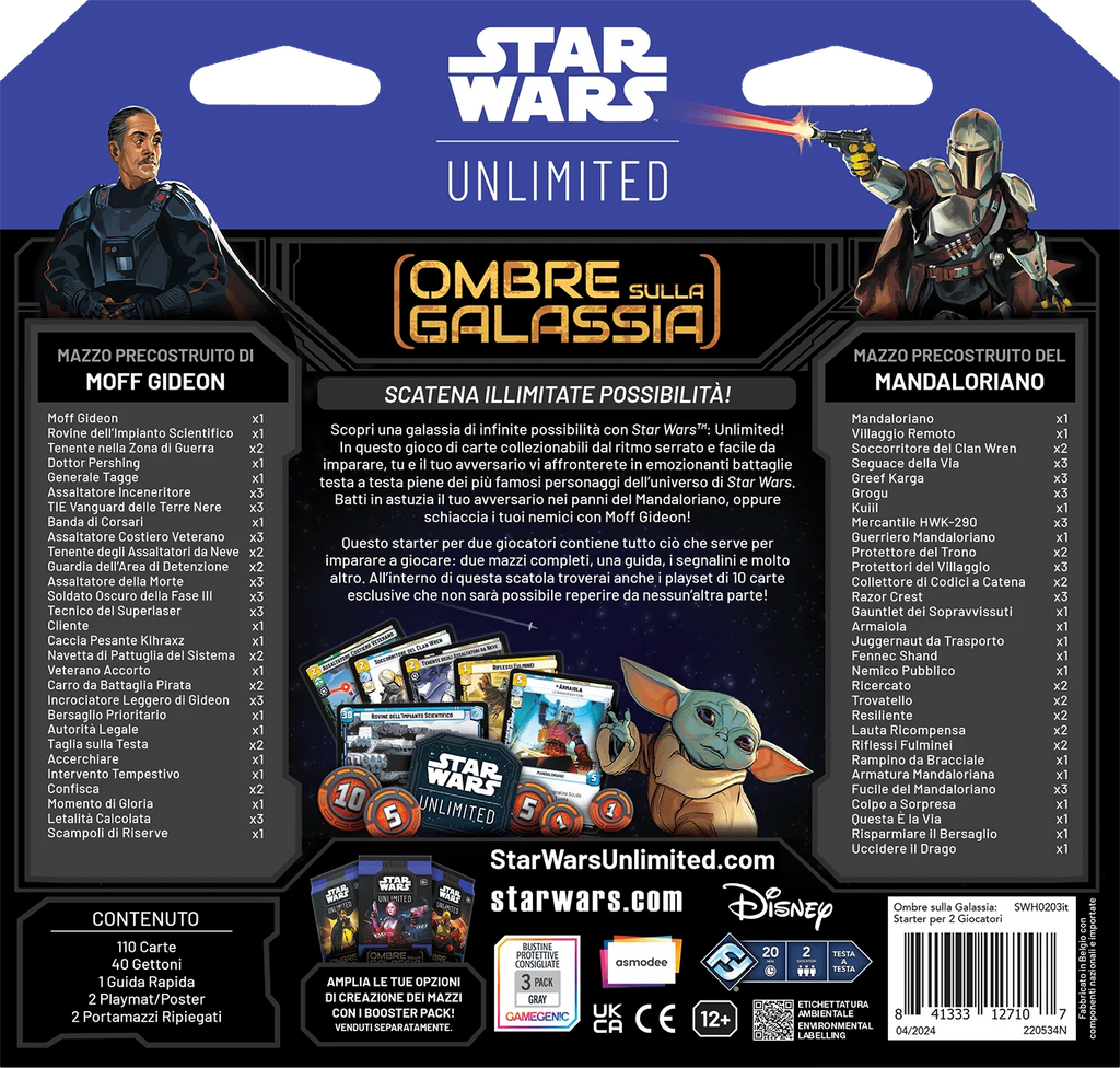 Star Wars: Unlimited – Ombre sulla Galassia Starter Set